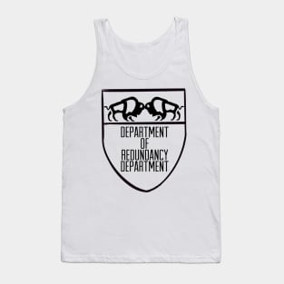 Redundancy Department Graphic Logo (Black) Tank Top